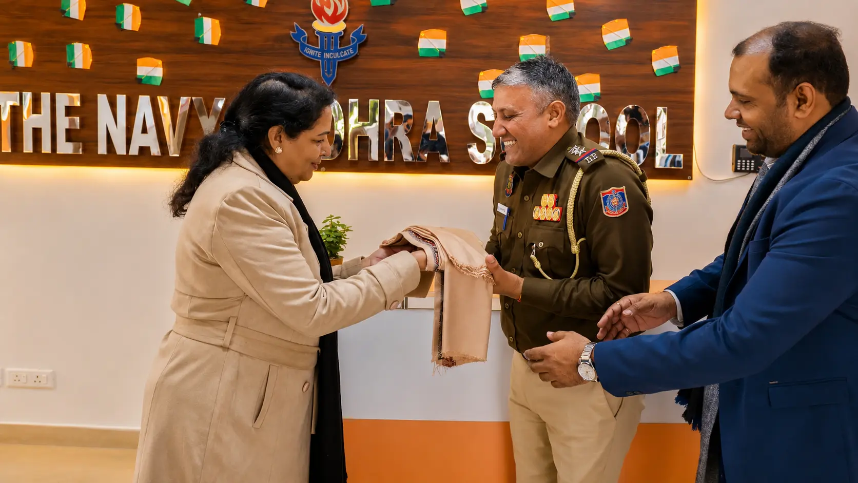 School management with dignitary